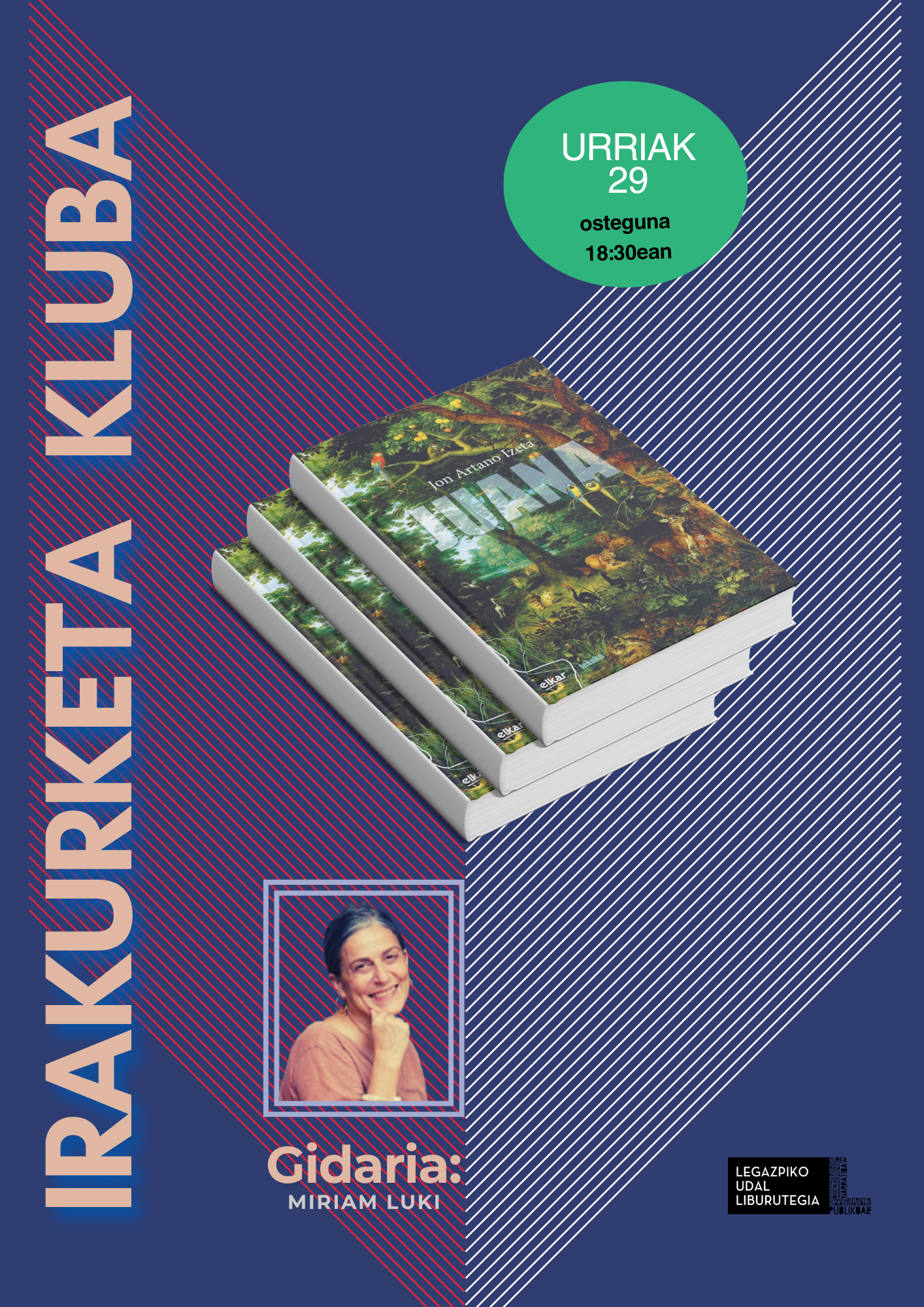La pr&oacute;xima cita del programa del club de lectura en euskera para adultos ser&aacute; el jueves 29 de octubre