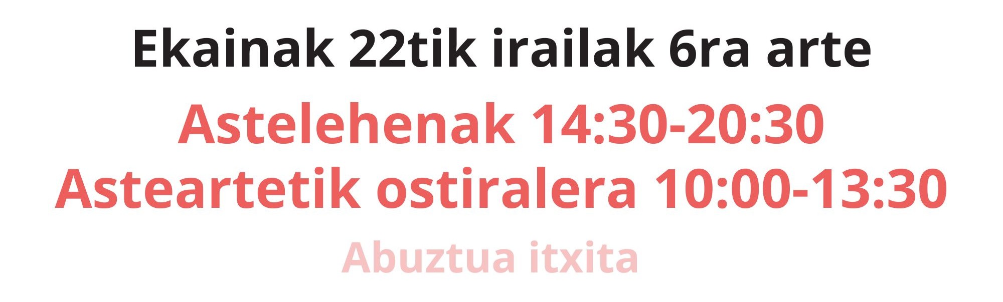 Udako ordutegia